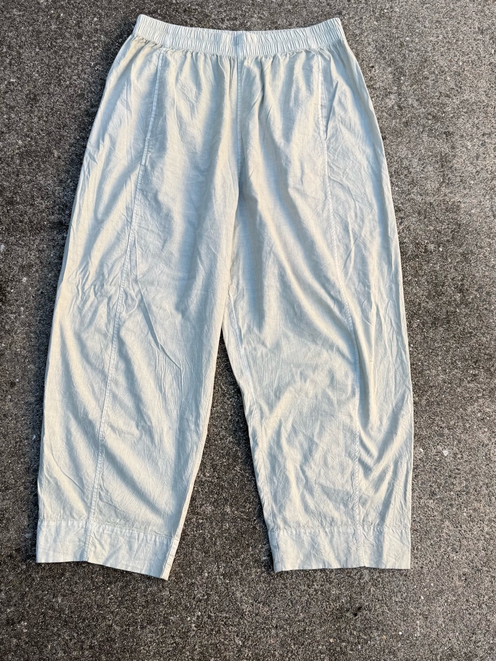 Free People Cotton Pants Light Pastel Green Size L Comfy Travel